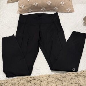 Lululemon Black Leggings Sixe 4